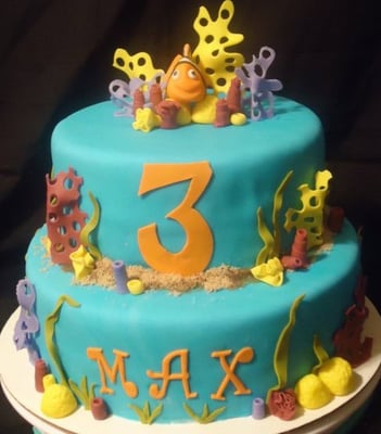 Sendbirthday Cake on Finding Nemo Birthday Cake Marble Cake With Buttercream Filling All
