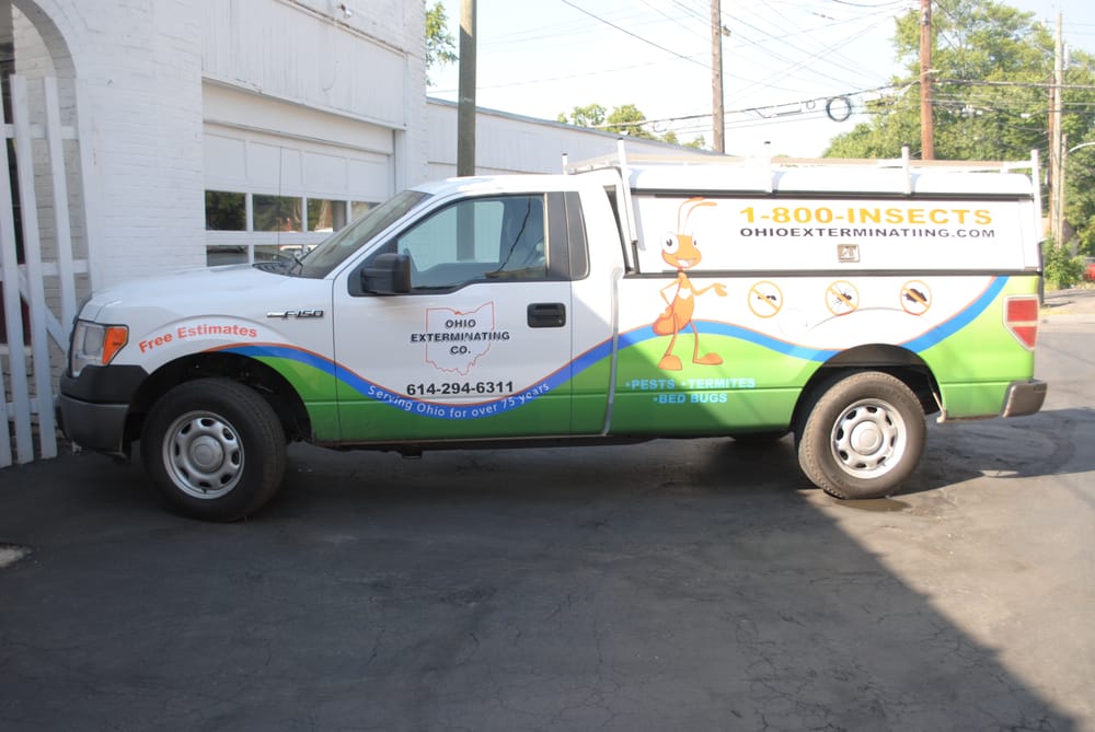 The Ohio Exterminating Company's Fleet of Pest Control vehicles. Yelp