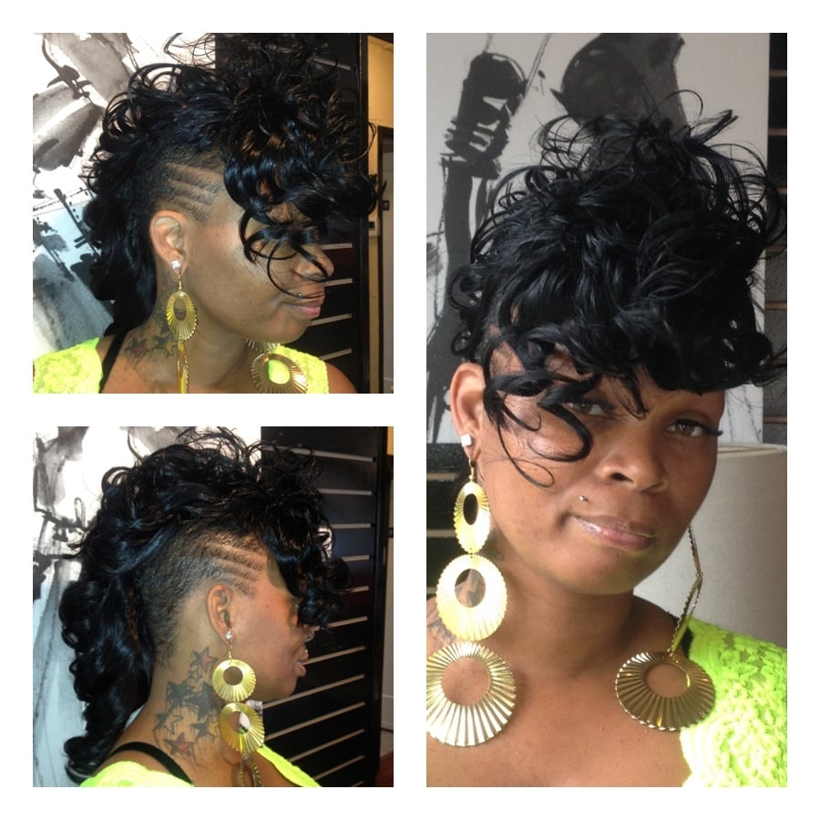 Full Sew In Mohawk | 2012 full sew in mohawk perm cut and color hair by kevia Full Sew In Mohawk | 2012 full sew in mohawk perm cut and color hair by kevia