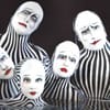 These six artists hung from a g...
