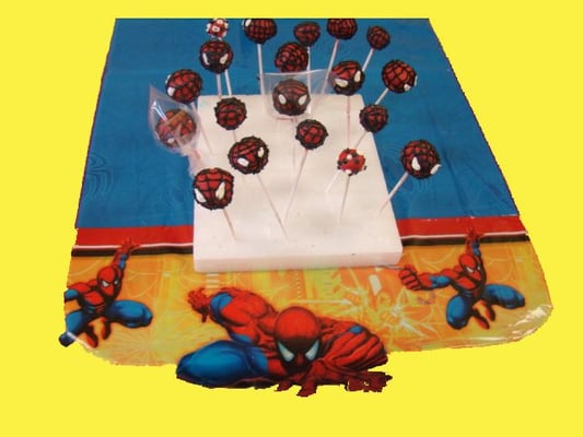 Spiderman Cake Pops