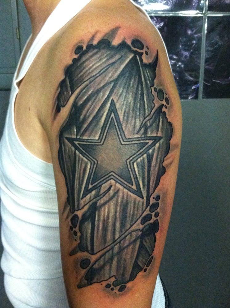 dallas cowboys tattoo star under skin at dallas tattoo dallas cowboys tattoo star under skin at dallas tattoo