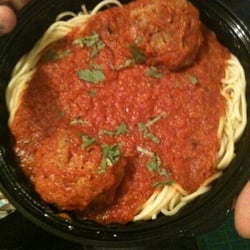 Spaghetti and meatballs