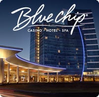 hotels near blue chip casino