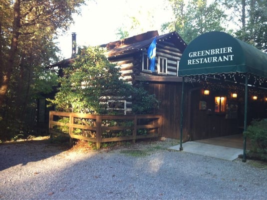 Greenbrier restaraunt near Gatlinburg white water rafting