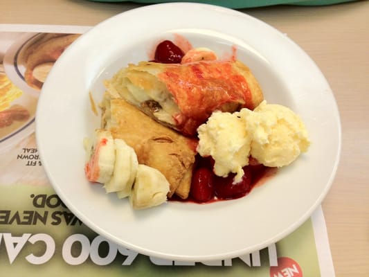 strawberry banana cheesecake